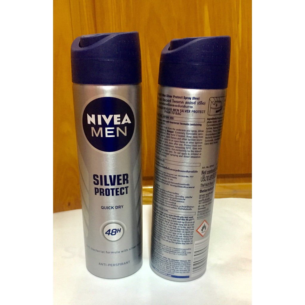 Xịt ngăn mùi Nivea Men phân tử bạc 150ml hàng chuẩn