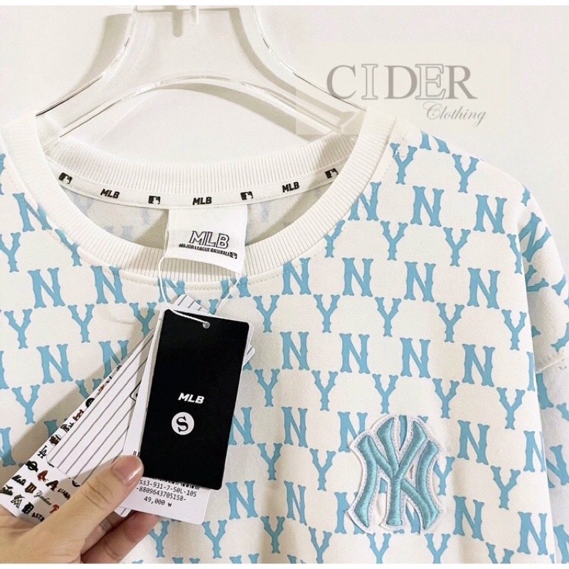 Áo sweater MLB hoạ tiết NY