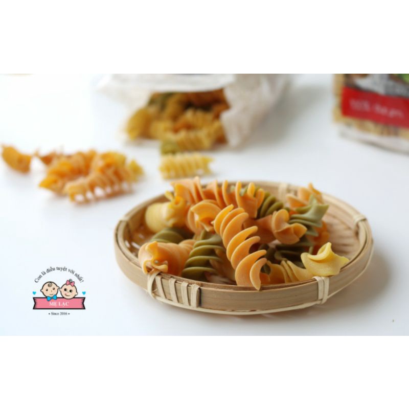 Nui xoắn rau củ 3 màu Bartolini cho bé ăn dặm