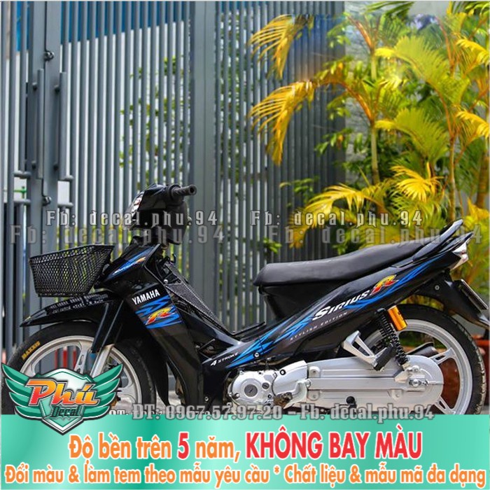Tem rời Sirius R đen xanh (P) -1