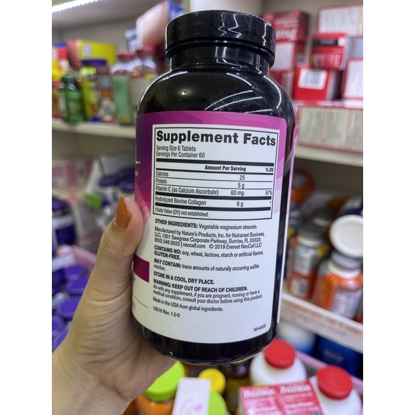 Collagen Neocell super collagen+c hàng mỹ ,colagen neocell 360 viên