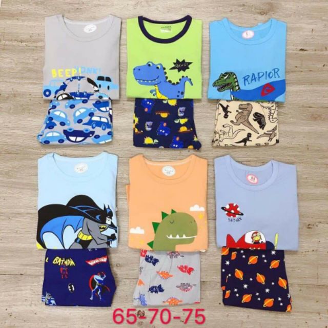 BỘ COTTON XUẤT HÀN TAY DÀI CHO BÉ