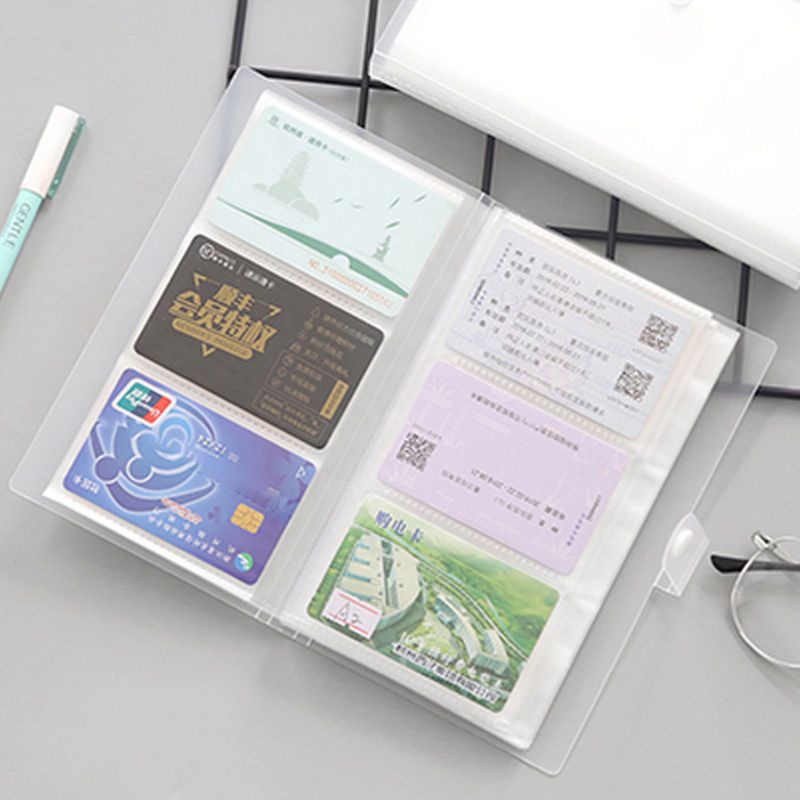 Hộp Nhựa PP Trong Suốt 240 Ngăn Đựng Danh Thiếp Tiện Dụng