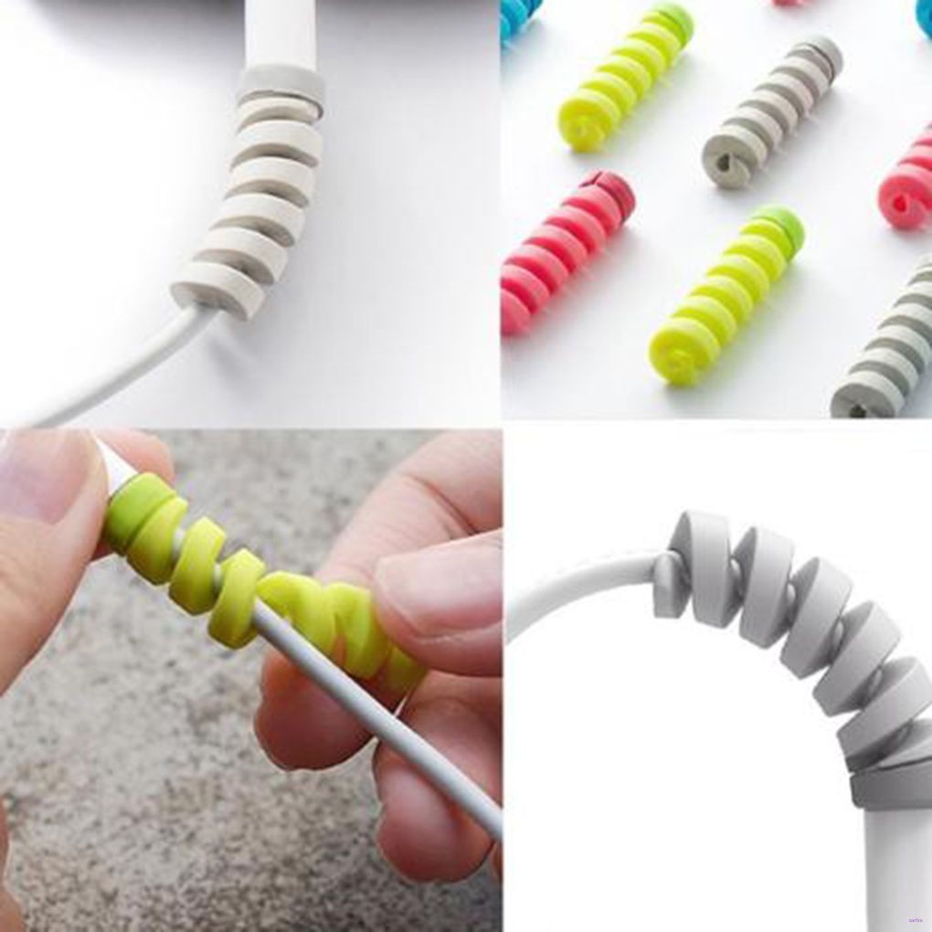 Phụ Kiện Bảo Vệ Dây Cáp Sạc Điện Thoại Bằng Silicon