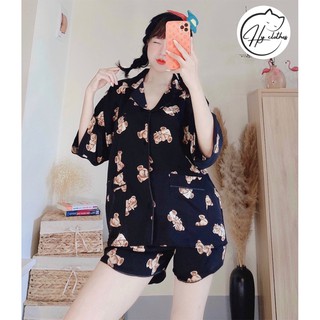 BỘ NGỦ LỤA mango mềm mát siêu xinh / Bộ lụa cộc cộc / PYJAMA
