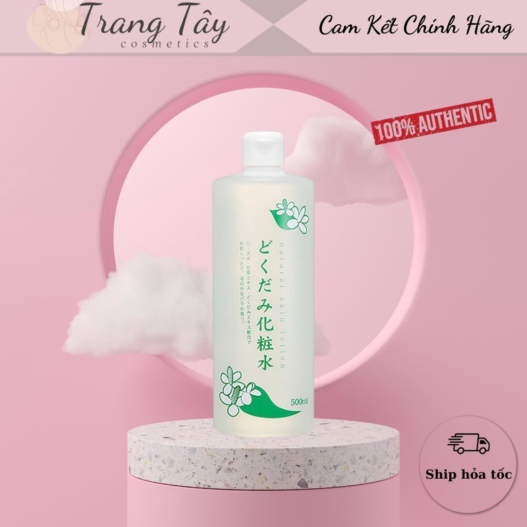Nước hoa hồng lotion toner diếp cá Dokudami ngăn ngừa mụn 500ml