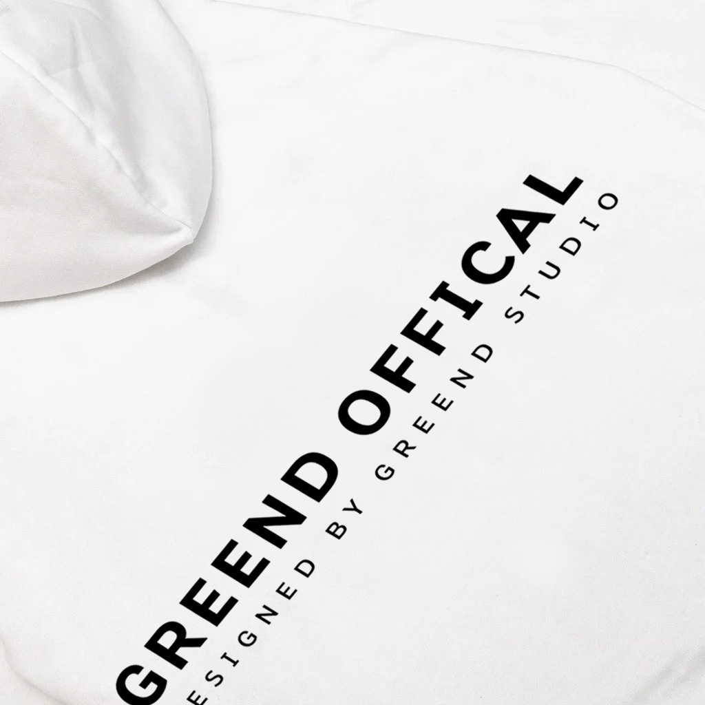 Hoodie GREEND Unisex Nỉ Bông Basic Local Brand Form rộng TyPo Màu Trắng HD05