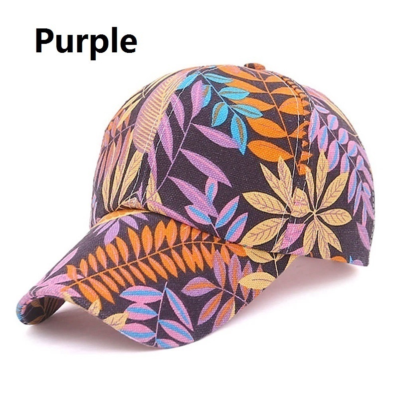 Mũ Lưỡi Trai In Hoa Lá 2020 Thời Trang Hip Hop