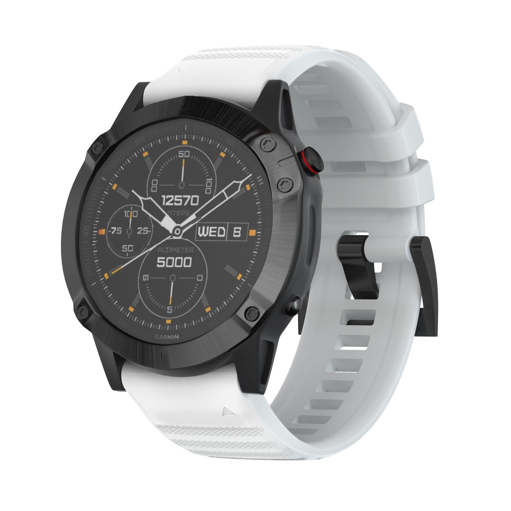 Dây đồng hồ đeo tay bằng silicon rộng 26mm đính sapphire cho Garmin Fenix 6X/Fenix 5X/5X Plus/Fenix3/3 HR/3