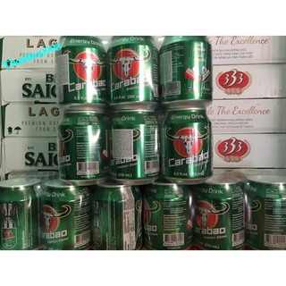 Nước tăng lực Carabao,lốc 6 lon