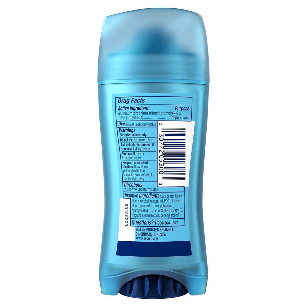 Sáp khử mùi Secret Outlast Advanced - Completely Clean, 73g