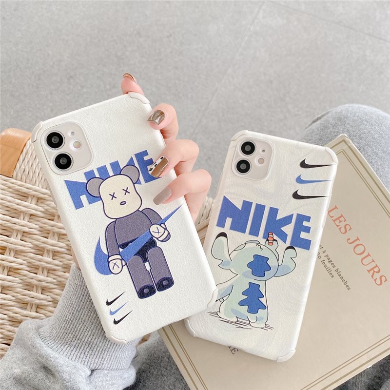 Luxury Stitch Bearbrick Nike Pattern Silk Case HUAWEI Y9S Y9 Prime 2019 P40 P30 Pro Mate 20 30 Pro NOVA 7SE 7i 5T 4e HONOR 8X Silicone Cover