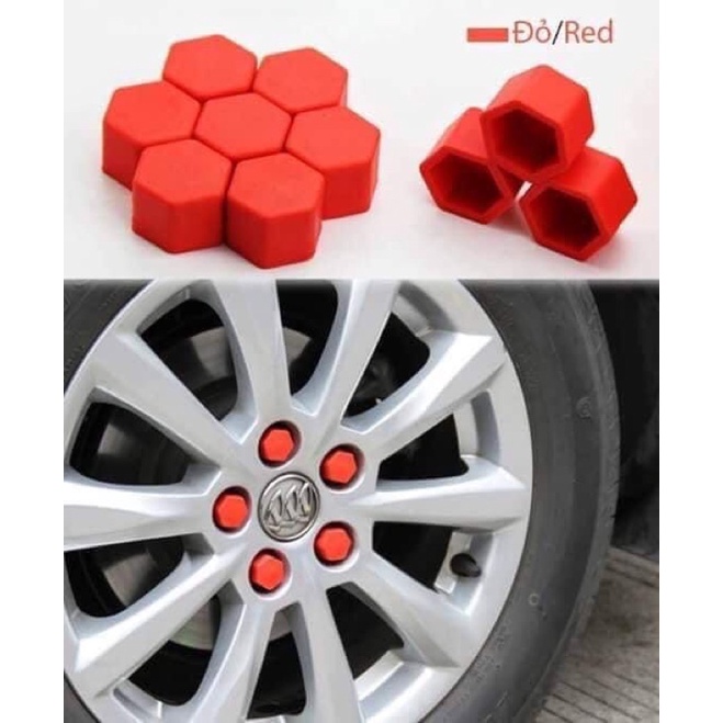 Bộ 20 Chụp Ốc Lazang Trang Trí Và Bảo Vệ Ốc Lốp Bánh Xe Ô Tô 19mm