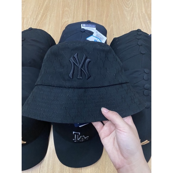 Mũ bucket MLB mono chìm