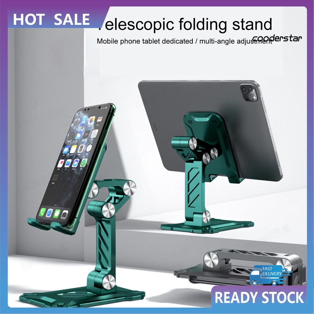 Giá Đỡ Điện Thoại / Máy Tính Bảng Bằng Hợp Kim Nhôm Có Thể Điều Chỉnh Và Gập Lại