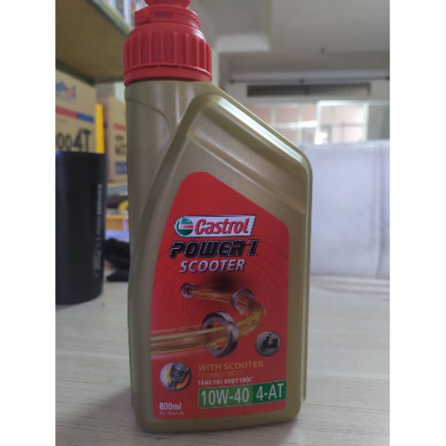 Dầu nhớt castrol power1 scooter 10w-40 , 4 AT