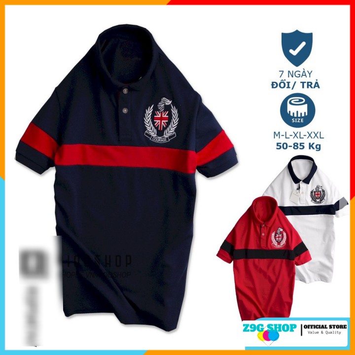 [FreeShip - Hàng chuẩn loại 1] Áo Thun Polo Nam, Áo Phông polo Có Cổ, Tay Ngắn, Thoáng Mát
