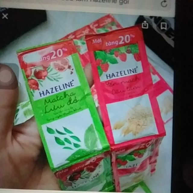 sữa tắm gói hazaline