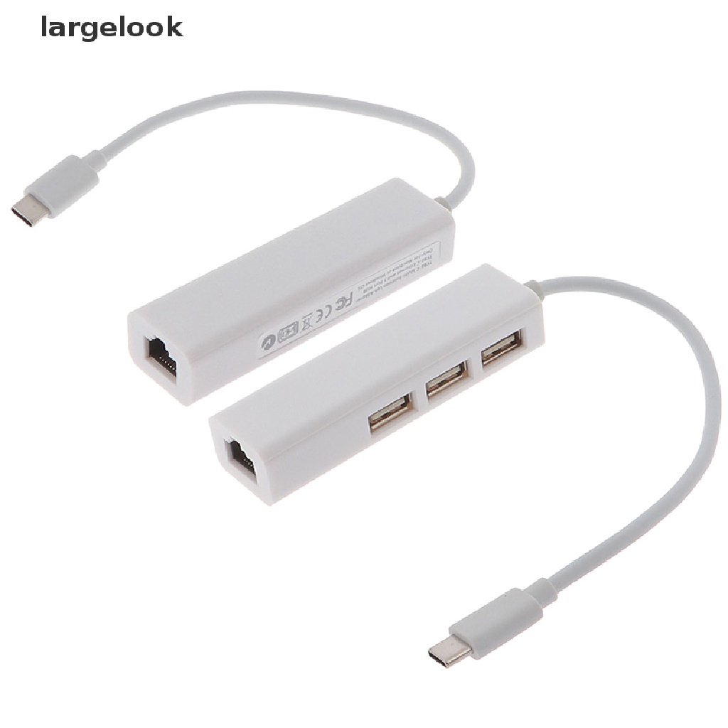Adapter Chuyển Đổi usb-c 3 Cổng usb c hub Sang ethernet rj45 lan Thẻ ♨Nóng Bỏng