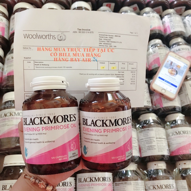 HÀNG CHUẨN AIR MUA TẠI ÚC - TINH DẦU HOA ANH THẢO BLACKMORES EVENING PRIMROSE OIL 190 VIÊN