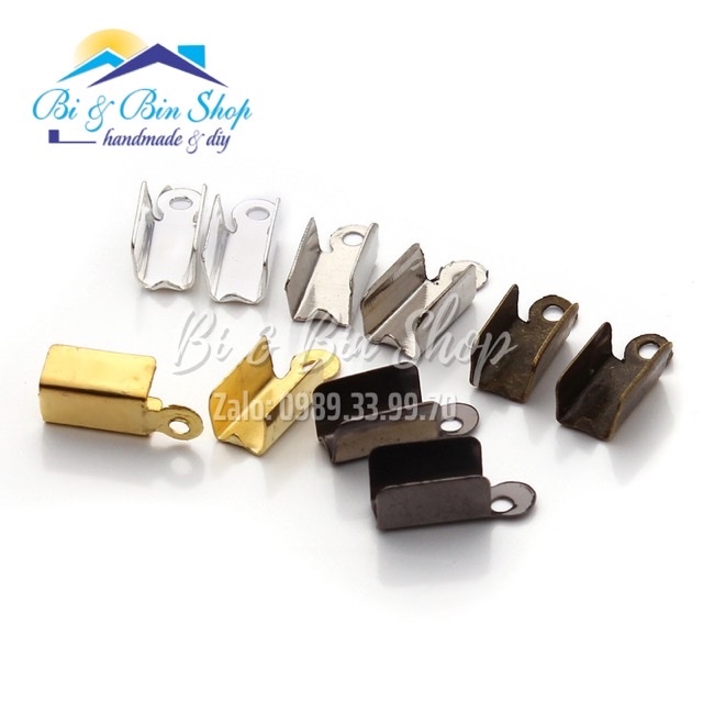 20 Cái Kẹp Đầu Dây Làm Dây Chuyền, Vòng Đeo Tay, Trang Sức Handmade