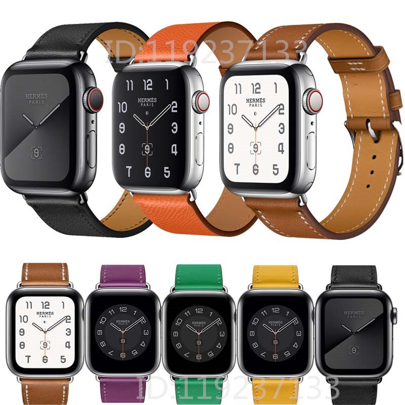 Dây đeo đồng hồ bằng da mềm 38/40mm 42/44mm cho iWatch dòng SE 6/5/4/3/2/1