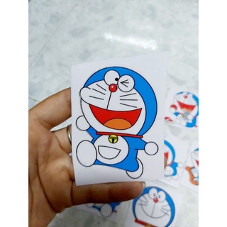 Combo 5 Tem Decal Sticker Doremon Dán Xe, Nón Giá Rẻ