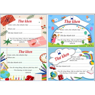 Thư khen mini A6 (80 thư/set)