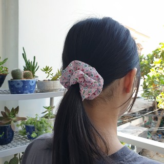 CỘT TÓC SCRUNCHIES LỤA HOA CHERRY NHÍ TO DÚN NHIỀU CJ5