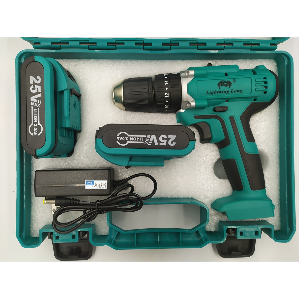 Máy khoan pin 25V-3 13MM LIGHTNING LONG 3 chức năng (LNL25V-3) 13mm
