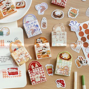 Set 45 nhãn dán ArsC Store xinh xắn trang trí nhật ký