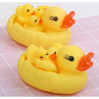 Đồ chơi vịt mẹ và 3 vịt con chút chít thả bồn tắm