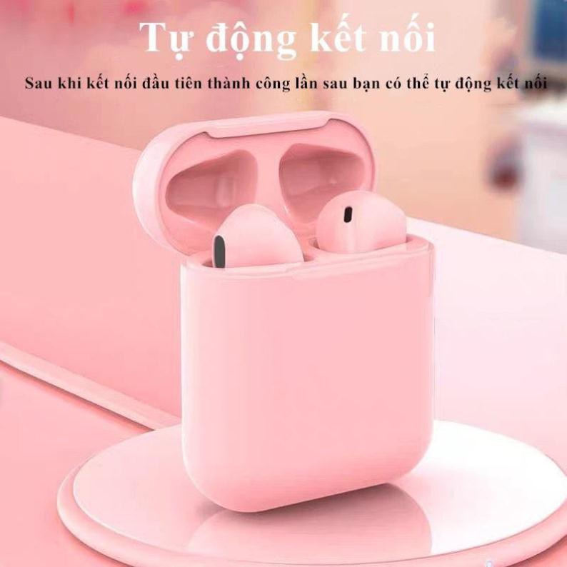 Tai nghe bluetooth không dây Inpods i12 TWS cảm ứng điều khiển cảm biến âm thanh HIFI cho Android iOS