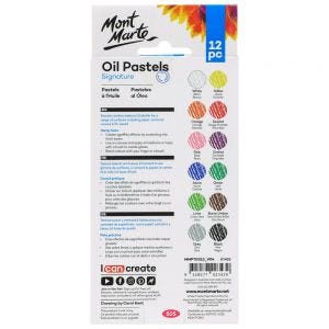 Set màu sáp dầu Mont Marte Oil Pastels 12 / 24 màu (colors)