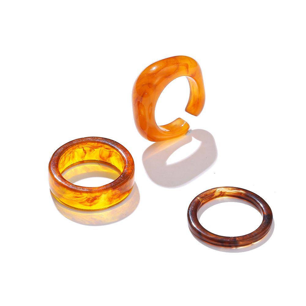 Set 3 Nhẫn Hở Phong Cách Retro Thời Trang Cho Nữ