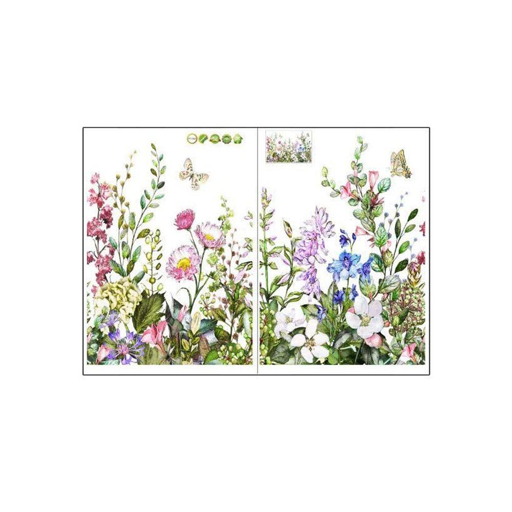 Sticker Dán Tường Họa Tiết Hoa Và Bướm Nghệ Thuật Để Trang Trí Phòng Khách