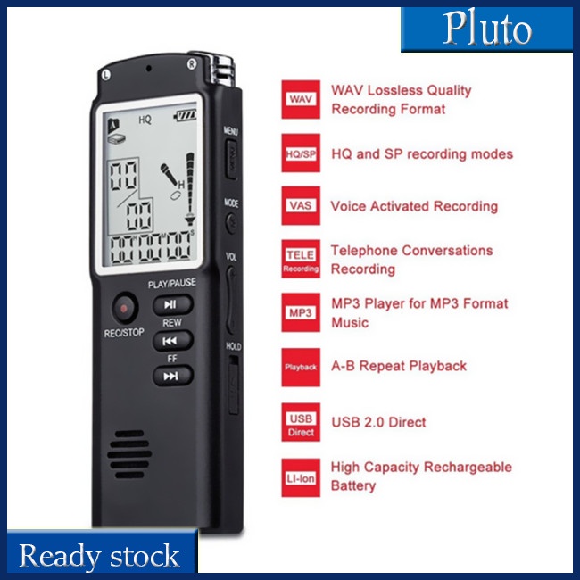 Máy Ghi Âm Chuyên Nghiệp USB 8GB/16GB/32GB Tích Hợp Máy Ghi Âm WAV MP3