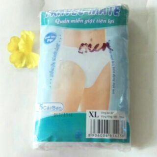 Compo 3 bịch (1sz xl+ 2 sz l ) quần lót giấy PP tiện lợi cho nam .