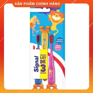 Set 3 bàn chải dễ thương cho bé 2-6 tuổi Signal
