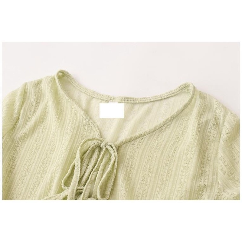 Áo Khoác Cardigan Dài Tay Phối Ren Mỏng Thời Trang Mùa Hè Dành Cho Nữ