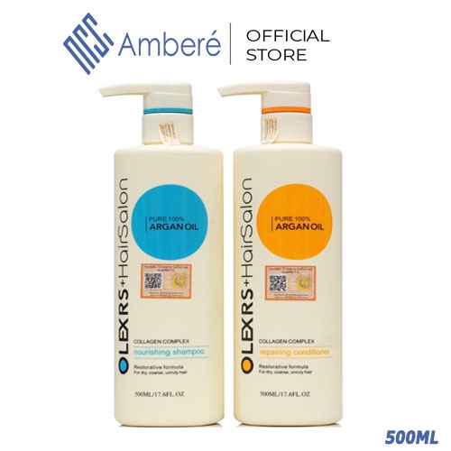 Cặp Dầu gội xả Olexrs Hair Salon 500ml - 960ml, phục hồi chống rụng kích mọc tóc