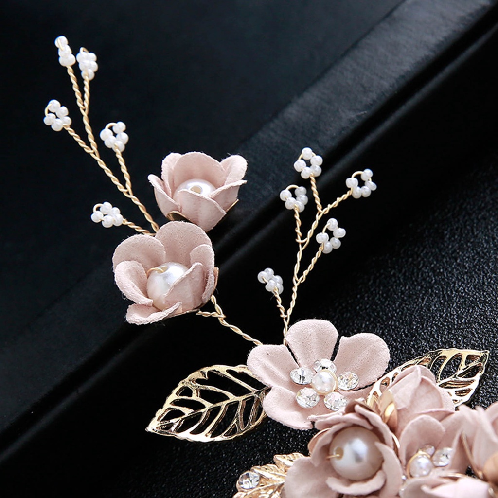 Lược cài tóc hình hoa lá xinh xắn cho nữ