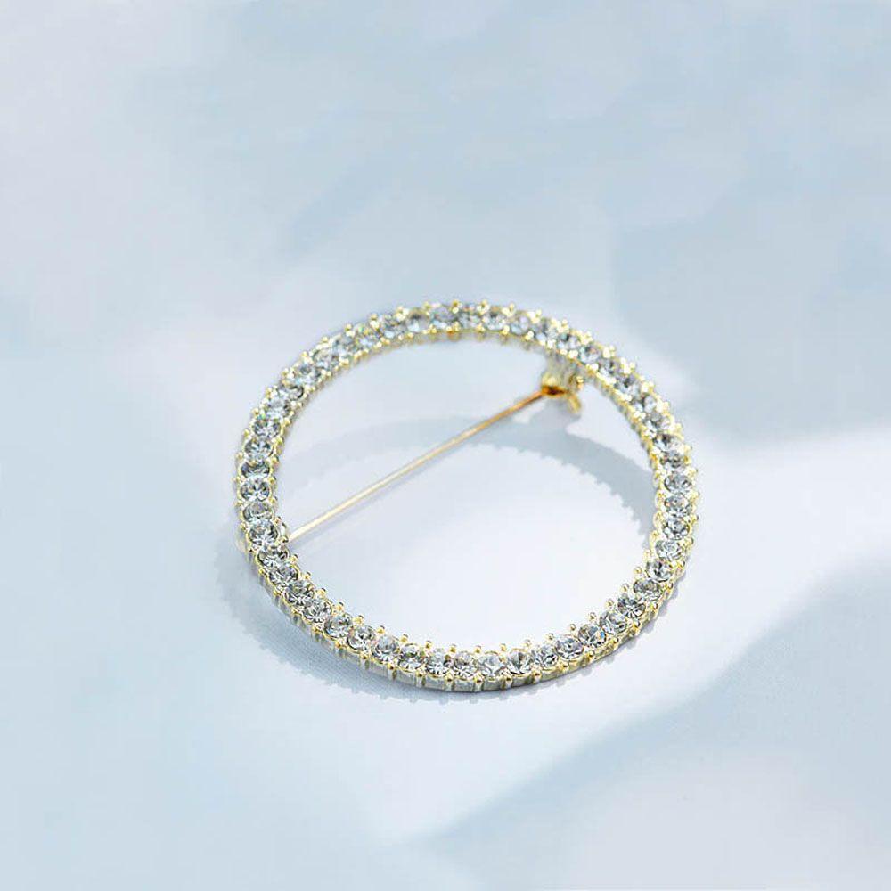 Ghim Cài Áo Cố Định Hình Tròn Đơn Giản|Trang Sức Vòng Đeo Tay Thời Trang Sành Điệu Cho Nam Và Nữ