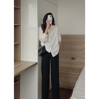 sơmi trơn oversized 2781