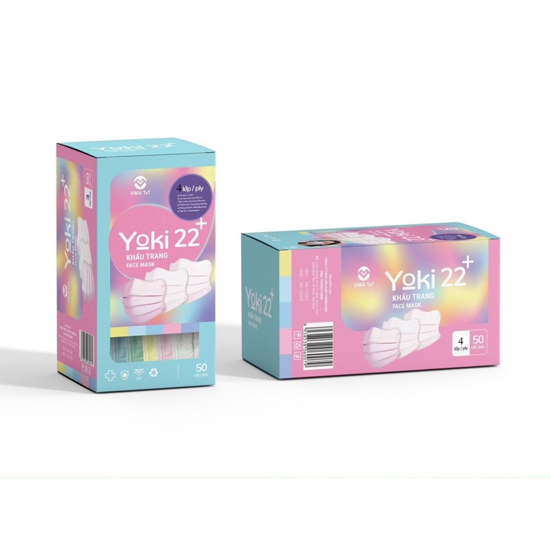 khẩu trang Cua yoki 22+ hộp 50 cái .