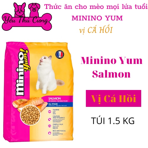 Thức Ăn Cho Mèo Hạt Minino Đủ Vị gói 1.5kg-YÊU THÚ CƯNG