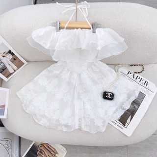 SẴN 👗 VÁY TRỄ VAI BÈO ( ảnh thật shop chụp )