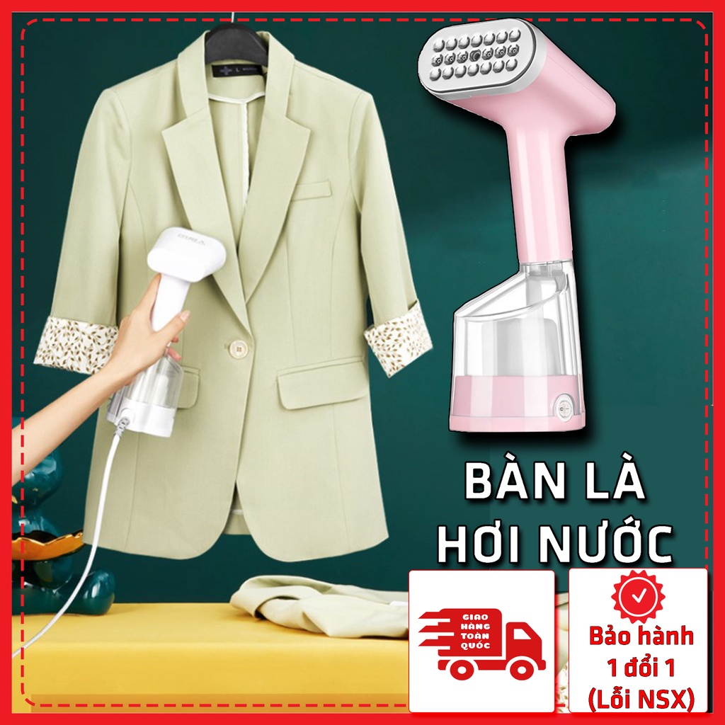 Bàn Là Hơi Nước, Bàn Ủi Hơi Nước Cầm Tay GINETARR chính hãng siêu tiện lợi, DIỆT KHUẨN quần áo, công suất lớn