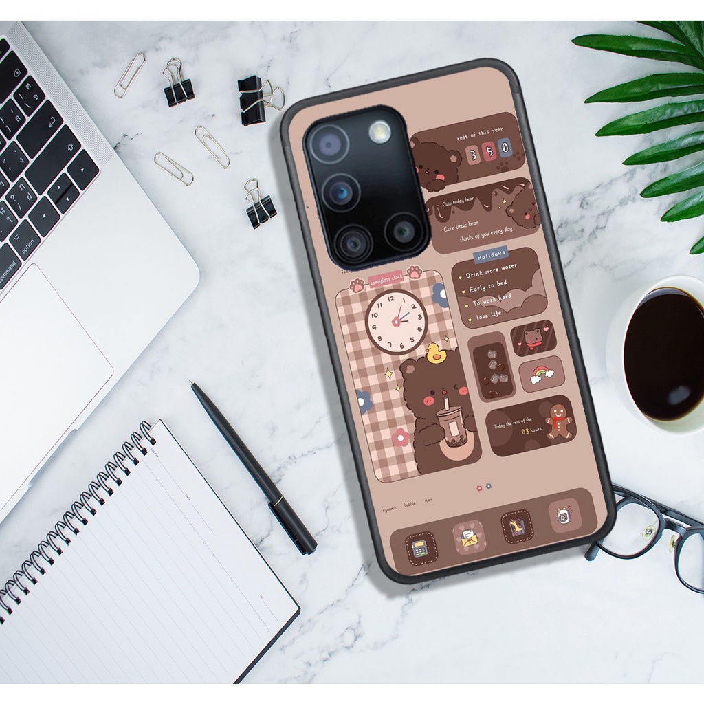 ỐP LƯNG SAMSUNG A13 - A23 - A53 - A73 , IN HÌNH GẤU NÂU CHOCOLATE ĐÁNG YÊU.