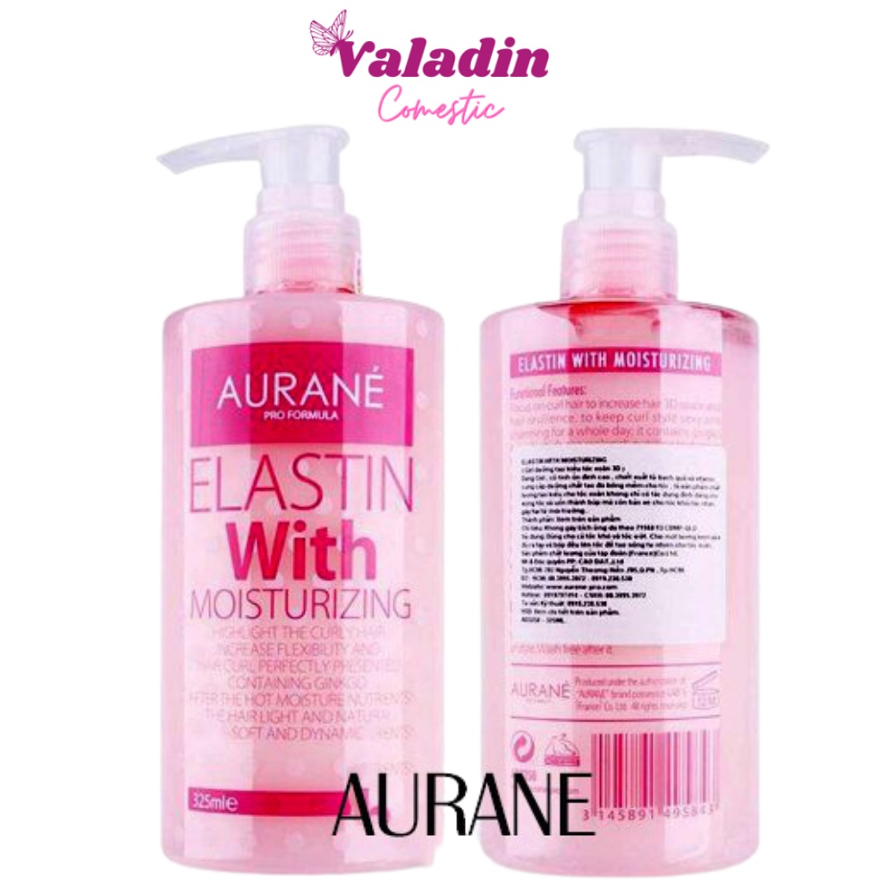 Kem tạo kiểu tóc xoăn Aurane Elastin With Moisturizing 325ml